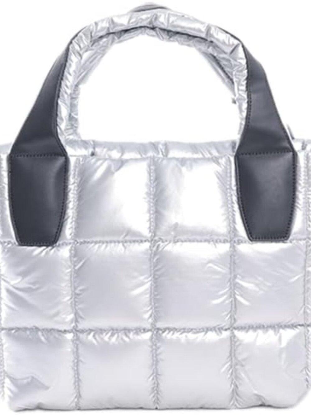 Tote Bag with Zipper, Puffer Bag Women Padded Purse with Adjustable Strap Should